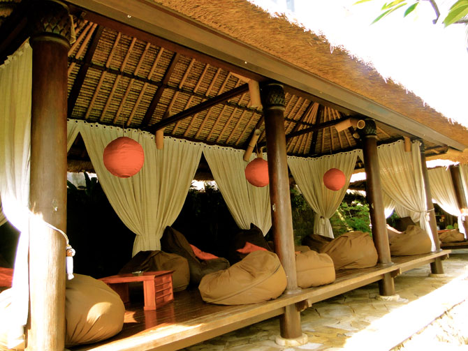 Relaxing sofa chairs in Bali, Indonesia