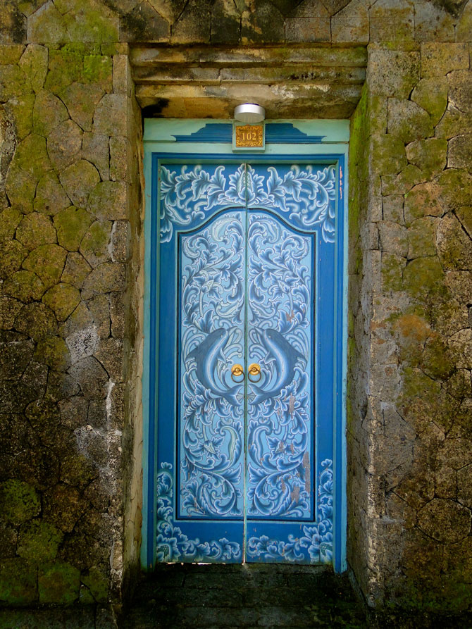 Hand painted door from Bali Indonesia