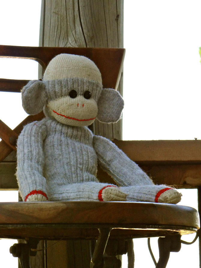 sock monkey lovey