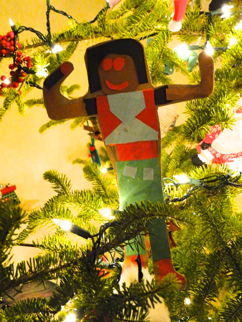 Handmade Christmas ornament, decorating at christmas time