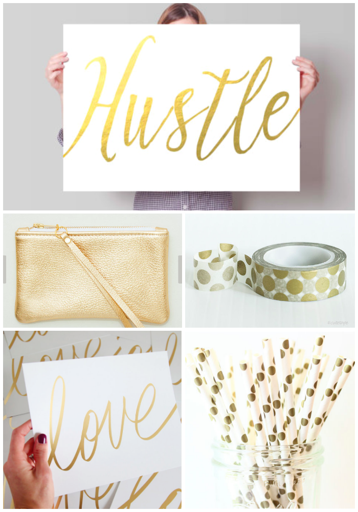 Etsy faves in GOLD