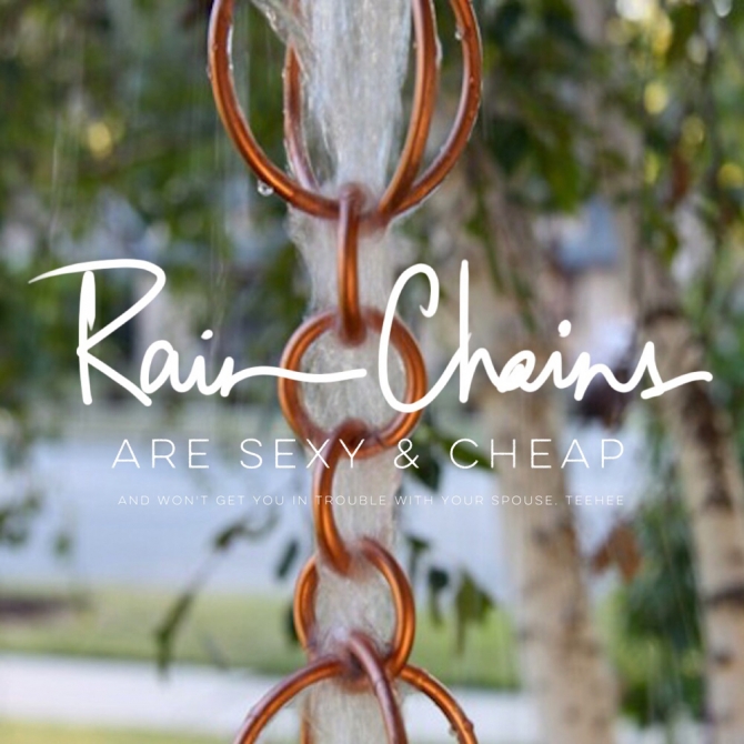 Rain Chains are Sexy Cheap and