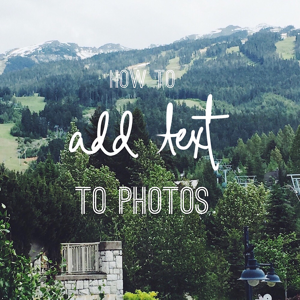 #Blogging Tips! : How to add text to your photographs