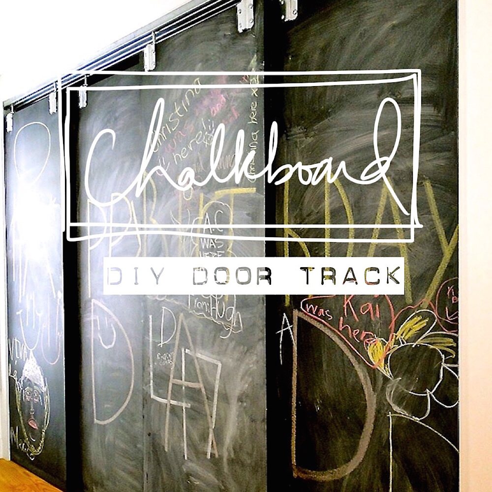 #DIY How to make sliding pantry doors with chalkboard paint & styling awesomeness!