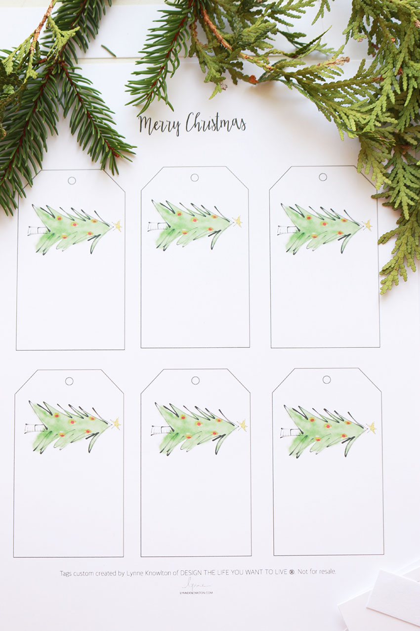 Merry Christmas gift tags! Free printable 