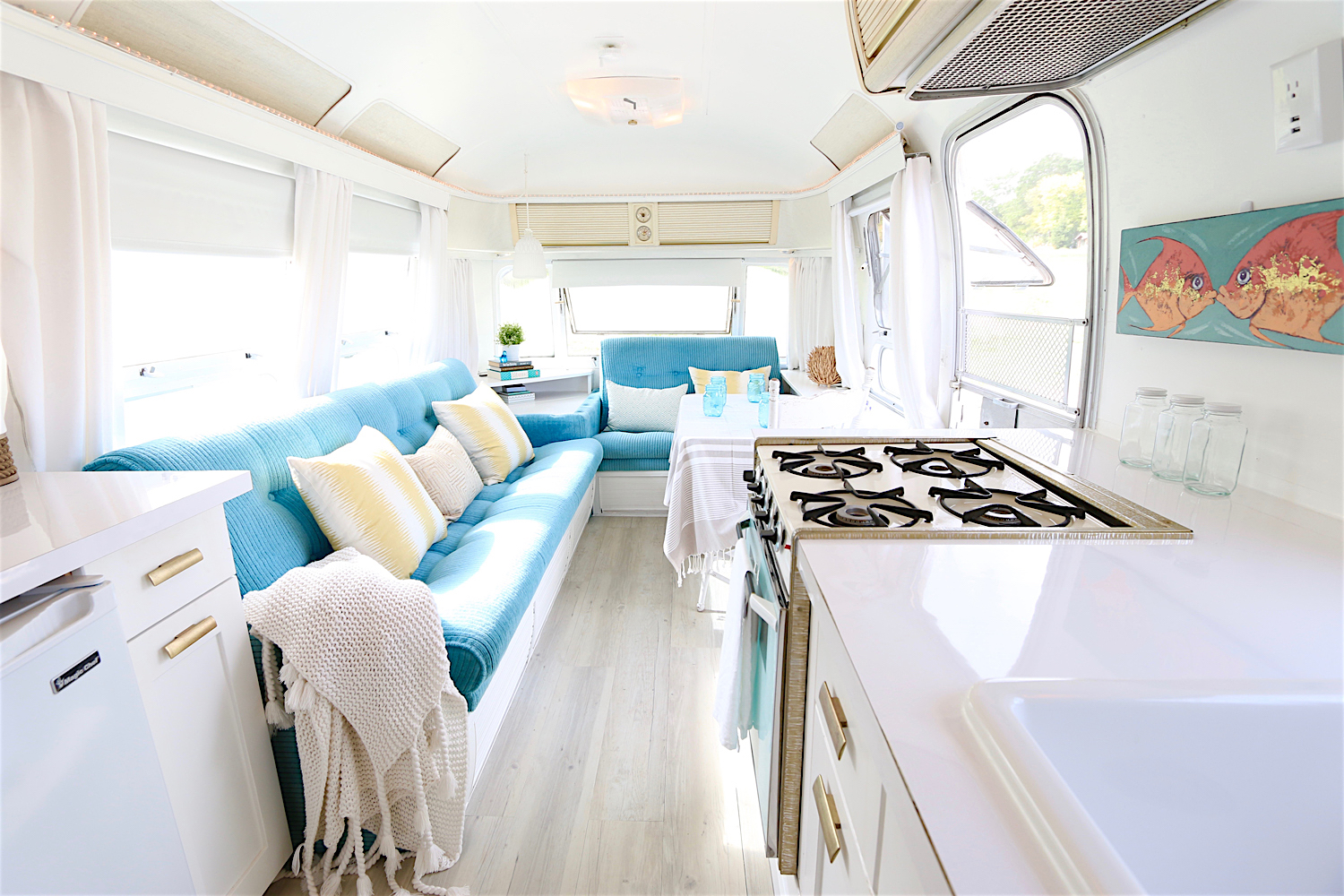 Love airstreams? Click on the photo to see the before and after transformation of a vintage 1976 31 ft airstream!