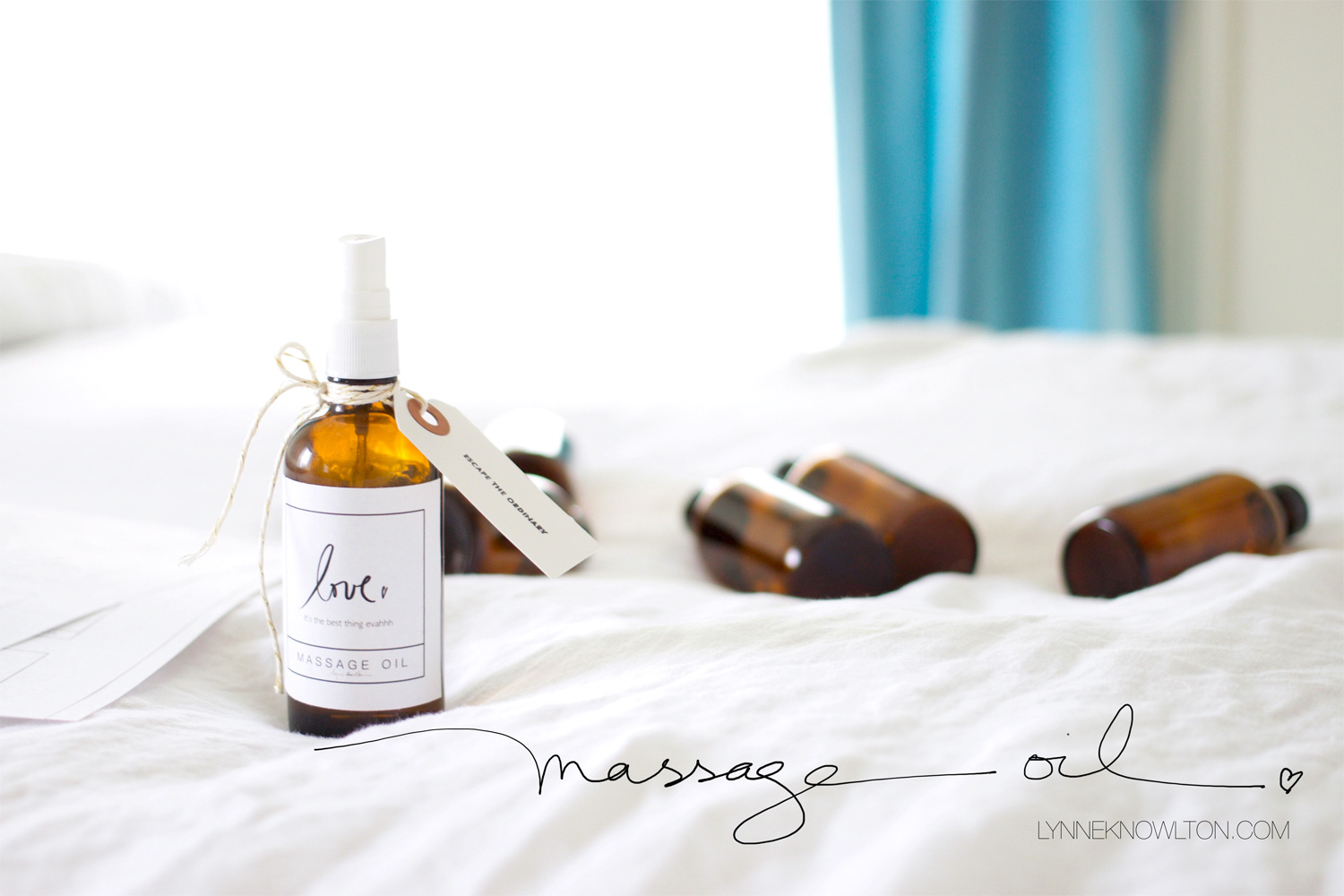 Essential oils uses: How to make your own essential oil massage oil with free printable labels!! DESIGN THE LIFE YOU WANT TO LIVE | lynneknowlton.com 