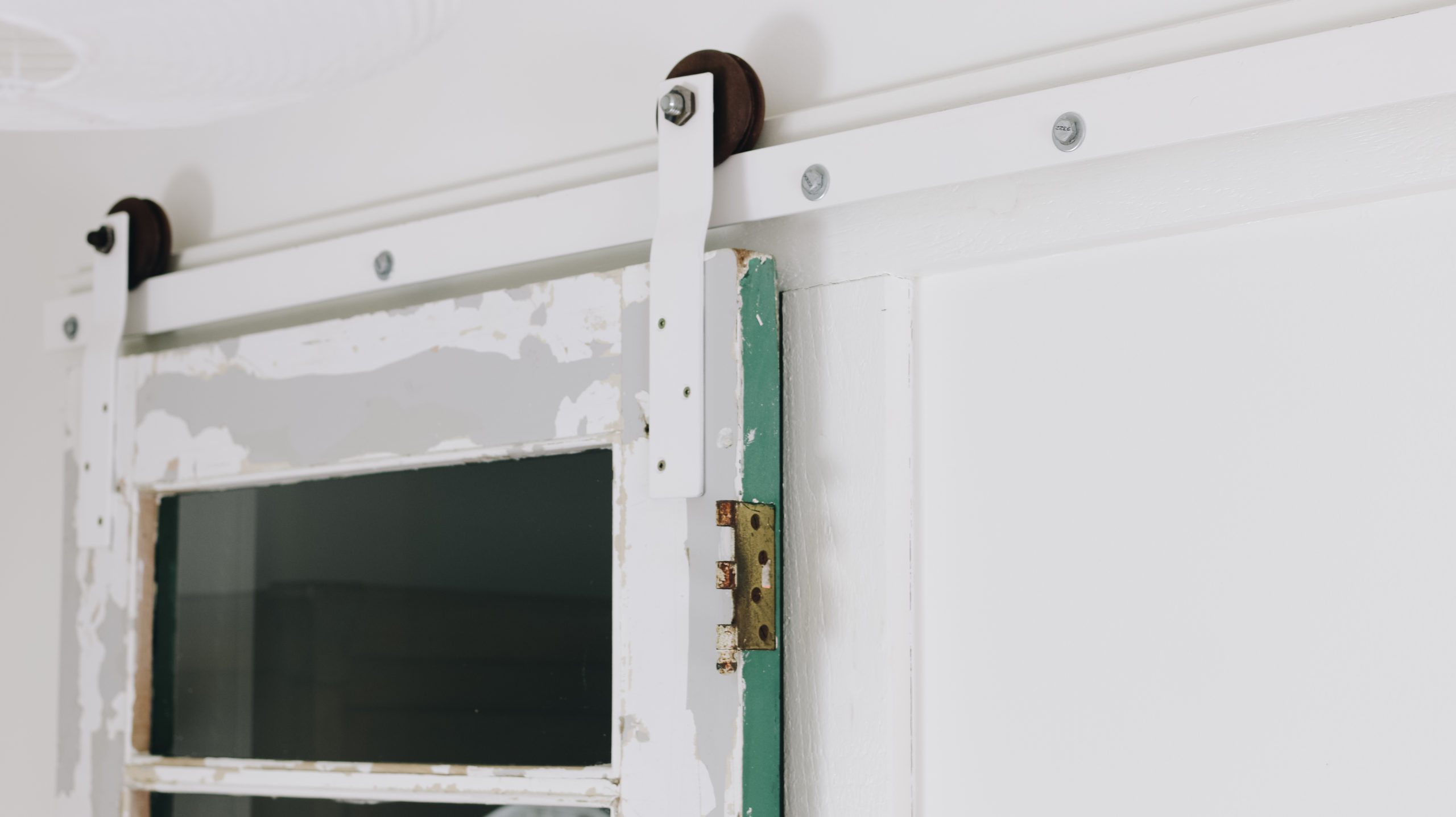 Double Side Bar-to-Bar Handle Fit Glass Door & Wooden Door Ultra Sturdy Never Rust 12 Inch Stainless Steel Heavy Duty Sliding Barn Door Pull Ladder Handle 