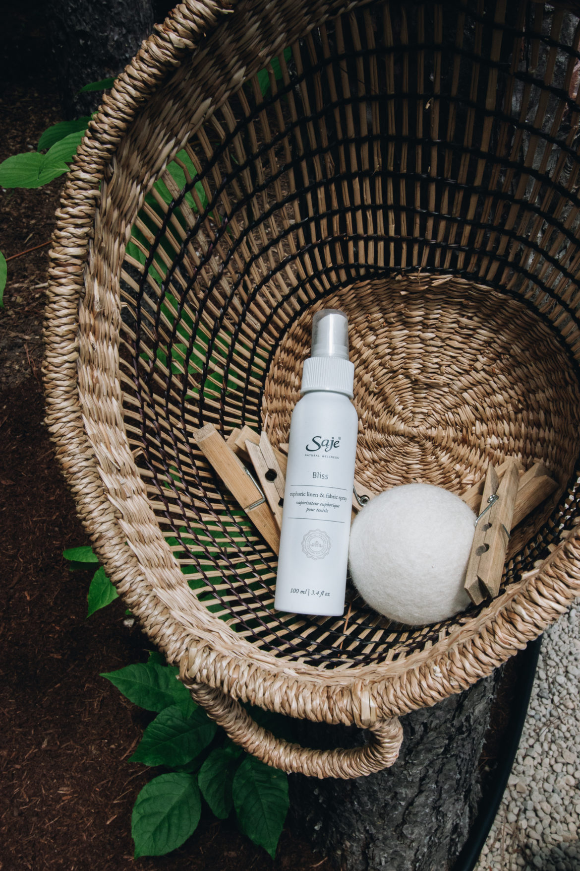 Uhhhhm, did you know that Saje has dryer balls?  Why did that just sound so dirty?  They also have BLISS laundry spray that comes in the laundry kit.  So good. So so so so good. You just spray it on your linens for oh la la | www.lynneknowlton.com